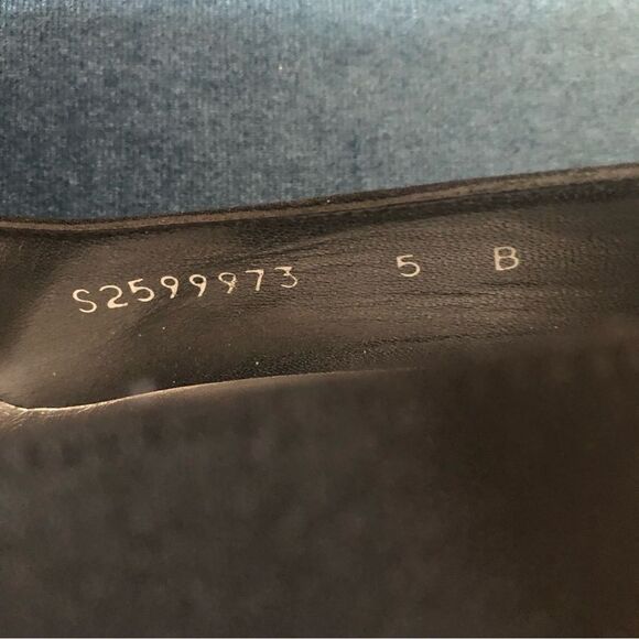 Stuart Weitzman Black Pumps Squared Toe Size 5 - Picture 4 of 6